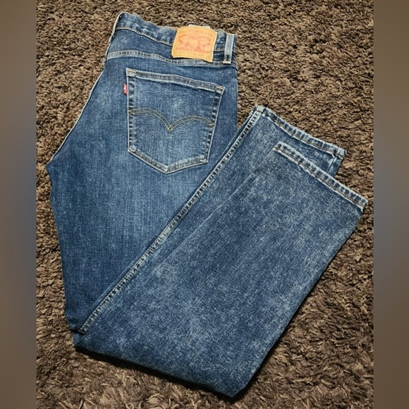 LEVI STRAUSS 511 JEAN Distressed Stretch Slim fit Zipper fly Size 36x30 EUC - Picture 6 of 7